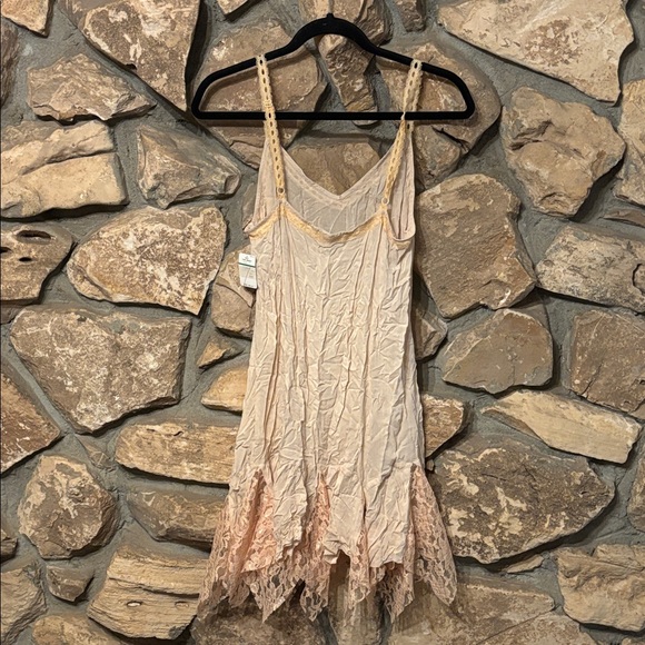 NWT Cotton and lace Godet slip dress - Picture 3 of 12